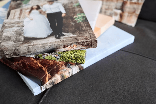 Esküvői fénykép vászonképen